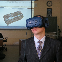 На кафедре КиПДЛА проведена демонстрация использования VR-шлема в учебном процессе