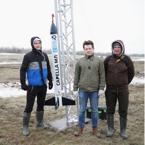 Самарские студенты в честь 60-летия полета Юрия Гагарина запустили модель экспериментальной ракеты