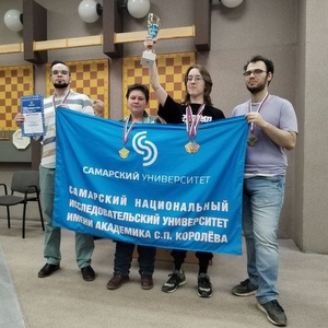 Сборная команда Самарского университета по шахматам заняла 1 место на областной универсиаде 